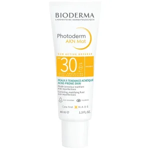 فلوئید ضد آفتاب بی رنگ Photoderm AKN Mat SPF30 بایودرما