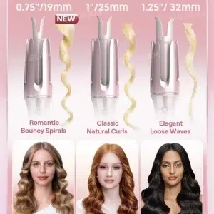 دستگاه کرلی صورتی شیگلم