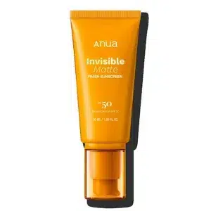 ضد آفتاب بی رنگ مات کننده آنوا مدل Invisible Matte